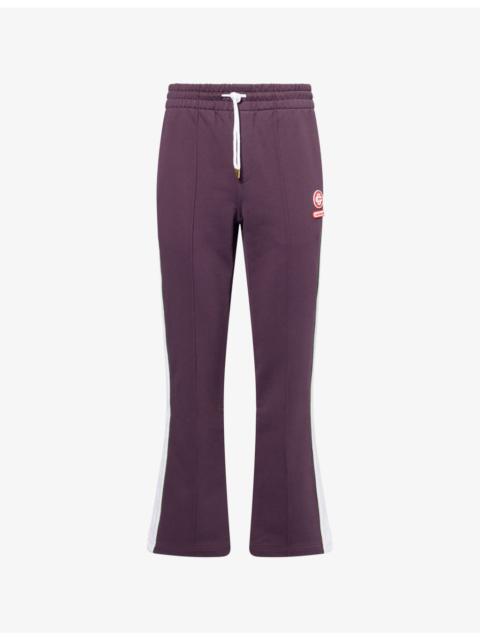 CASABLANCA Laurel Applique Cotton Jogging Bottoms