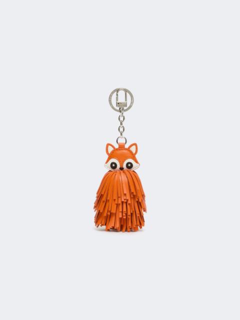 WEEKEND Max Mara GIGANTE Nappa leather keyring with fringes - ORANGE