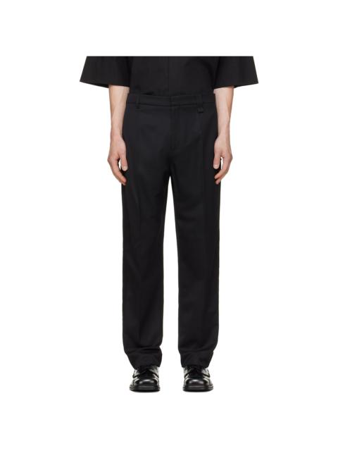 Simone Rocha Black Straight Leg Tux Trousers
