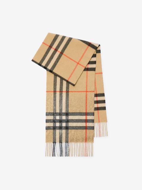 Burberry Crystal Gradient Check Cashmere Scarf