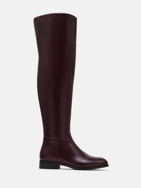 STEVE MADDEN CANTER DARK CHERRY LEATHER