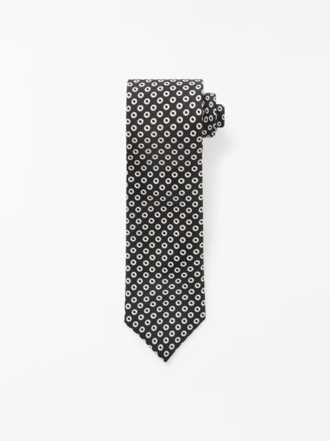 TIGER OF SWEDEN Geometa Silk Necktie