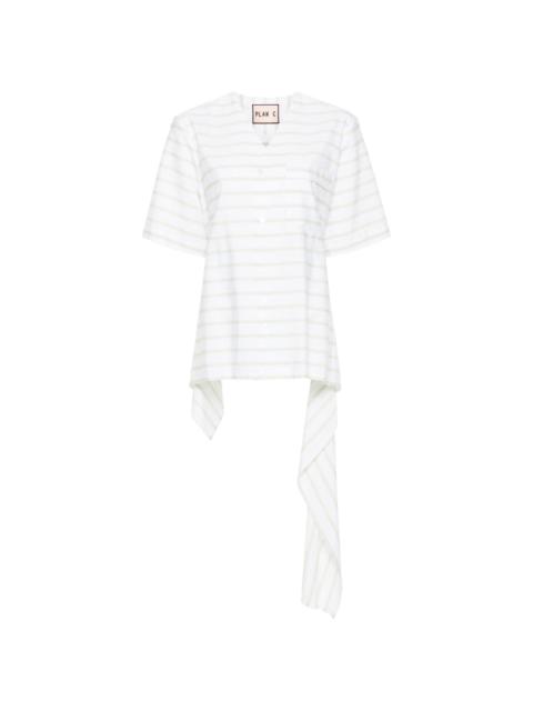 striped poplin shirt