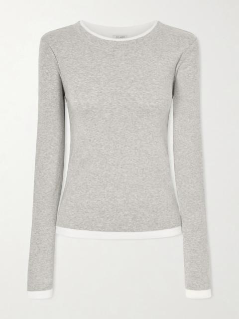 ST. AGNI Layered Organic Cotton-jersey T-shirt