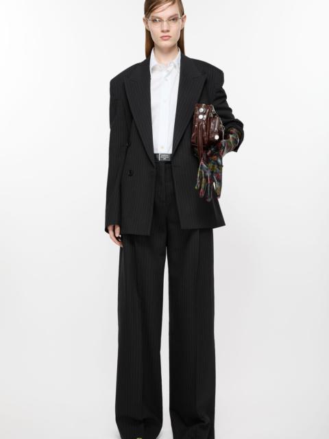 Acne Studios Double-breasted pinstripe jacket - Black