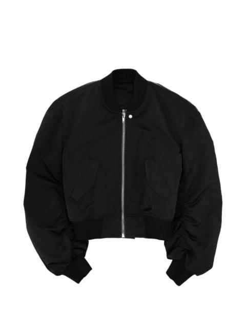 Rick Owens zip-fastenig ribbed bomber jacket