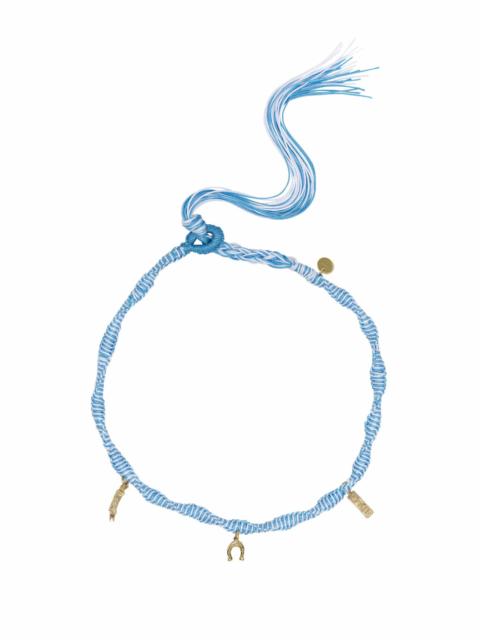 ALÉMAIS Team Spirit Macrame Charm Necklace