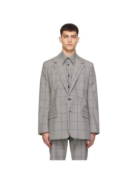 Marni Gray Check Blazer