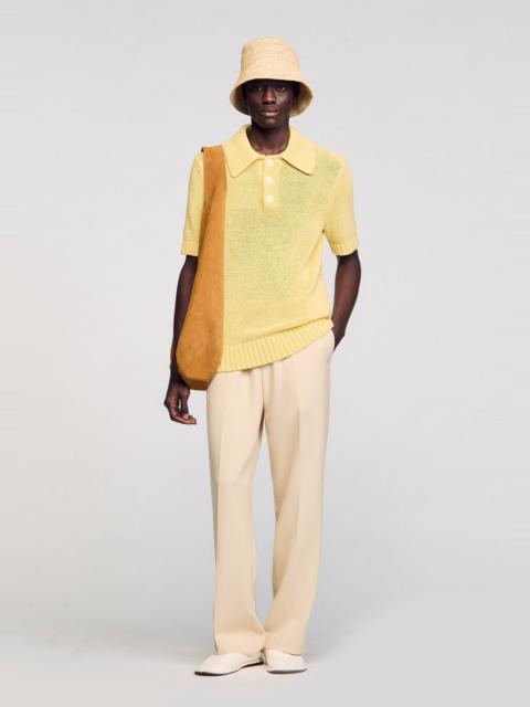 Sandro KNIT POLO SHIRT