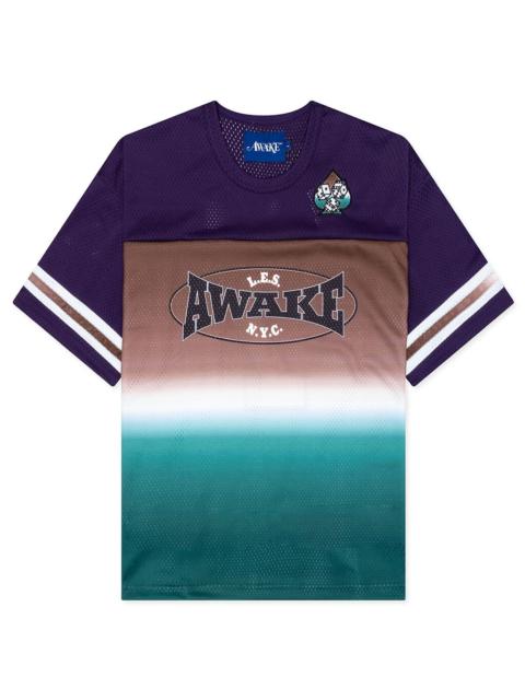 AWAKE NY MESH FOOTBALL JERSEY - BROWN MULTI