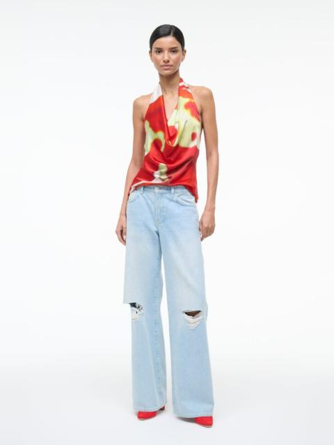 STAUD STAUD LIORA SILK TOP RED ZONE