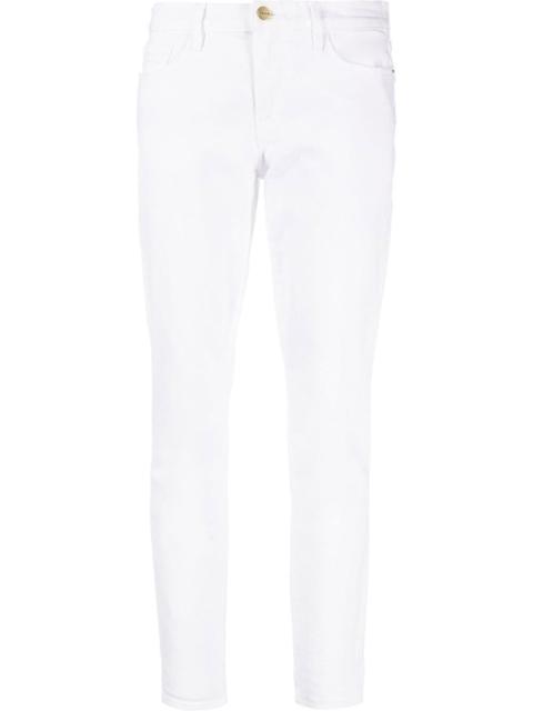 skinny-fit cropped jeans