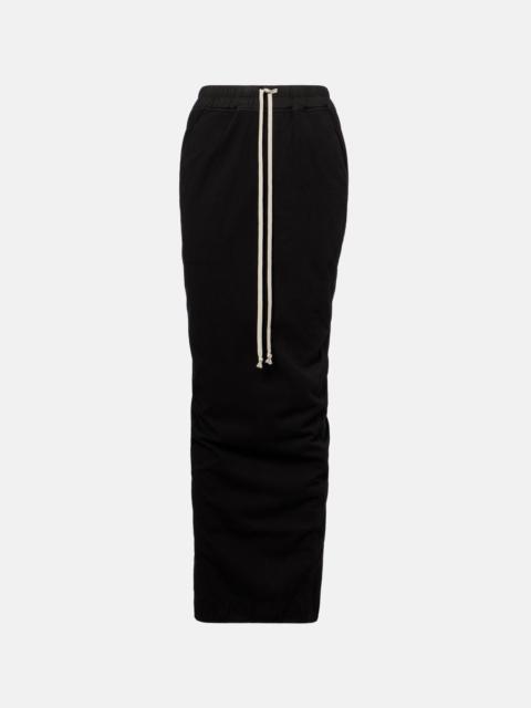 Rick Owens Pillar cotton jersey maxi skirt