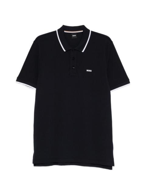 BOSS tipped short-sleeve polo shirt