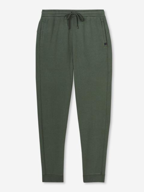Derek Rose Men's Sweatpants Quinn Cotton Modal Green