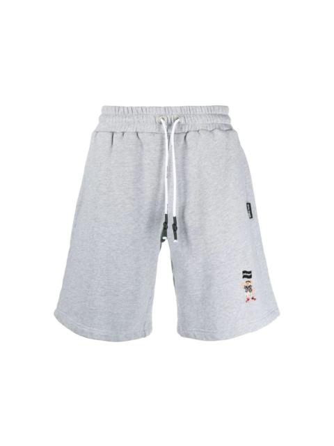 Palm Angels Palm Angels Pirate Bear Track Shorts Grey