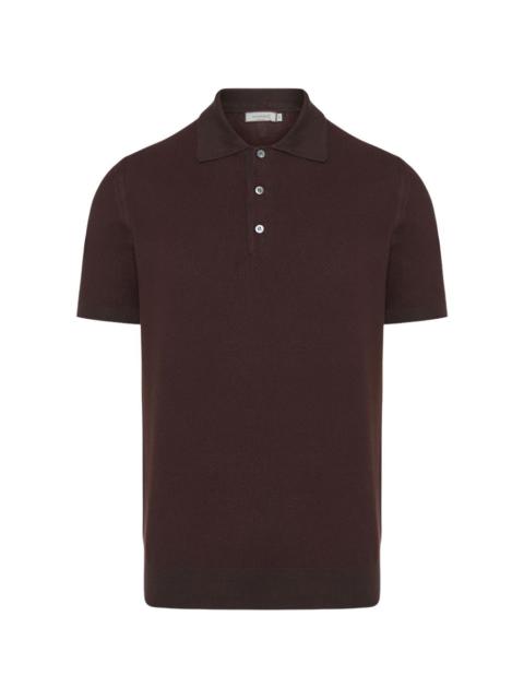 Canali buttoned polo shirt