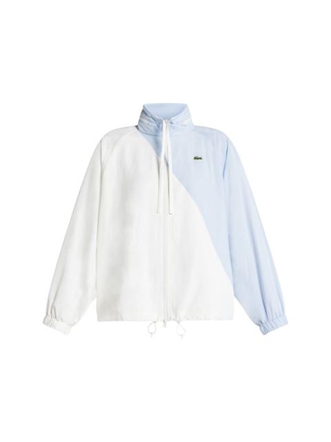 LACOSTE two-tone mock-neck jacket
