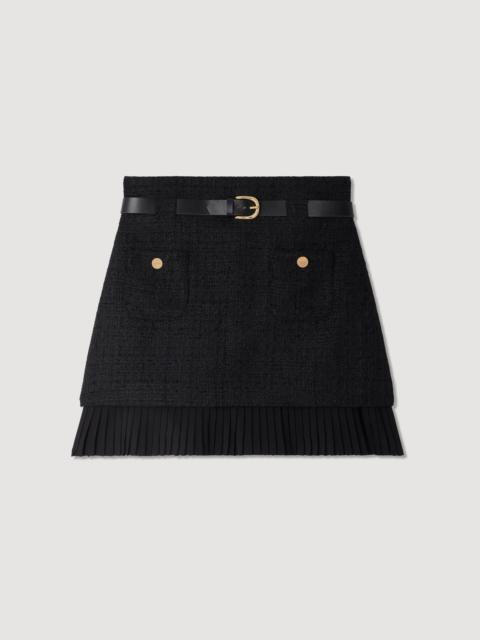 Sandro 2-IN-1 TWEED SKIRT