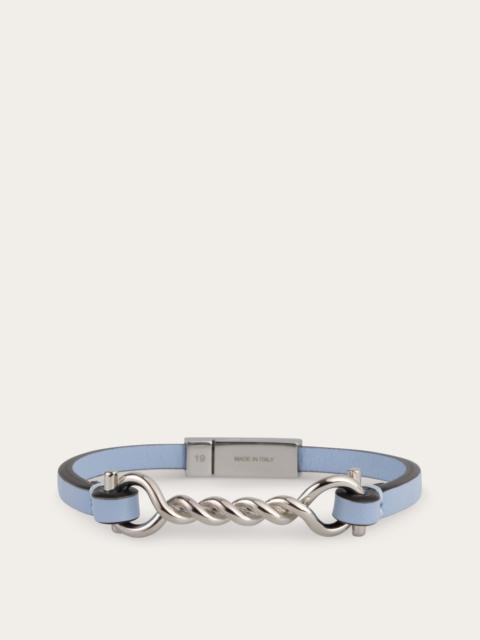 FERRAGAMO Gancini leather bracelet (20cm)