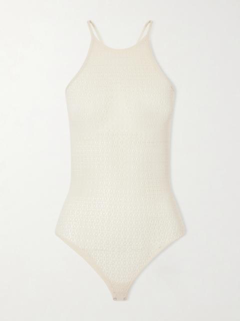 Wolford Daisy Stretch-mesh Bodysuit