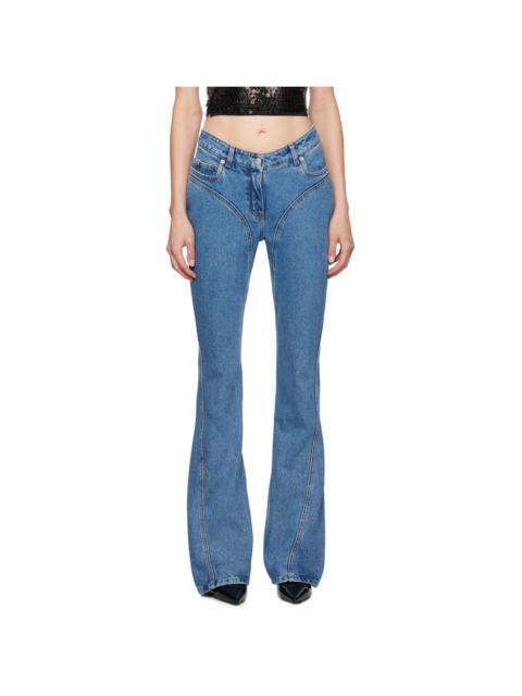 MUGLER Blue Flared Jeans