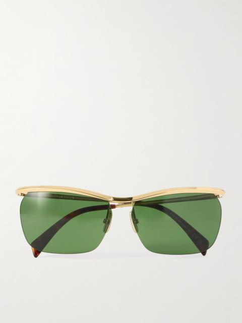 CELINE Square-frame Gold-tone Sunglasses