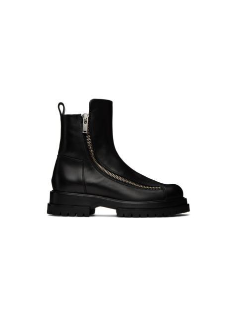 424 Black Zip Boots