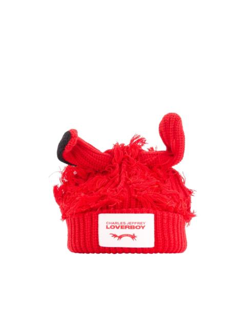 CHARLES JEFFREY LOVERBOY shaggy-ears ribbed hat