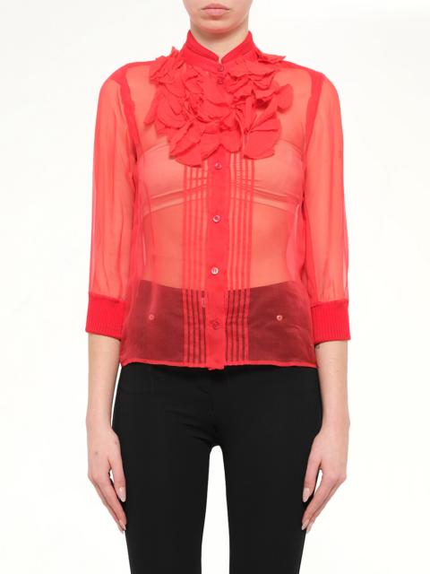 Givenchy Podium Blouse in Red