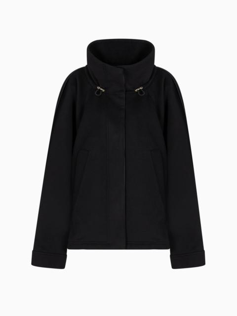 GIORGIO ARMANI WOOL AND CASHMERE OVERSIZED BLOUSON