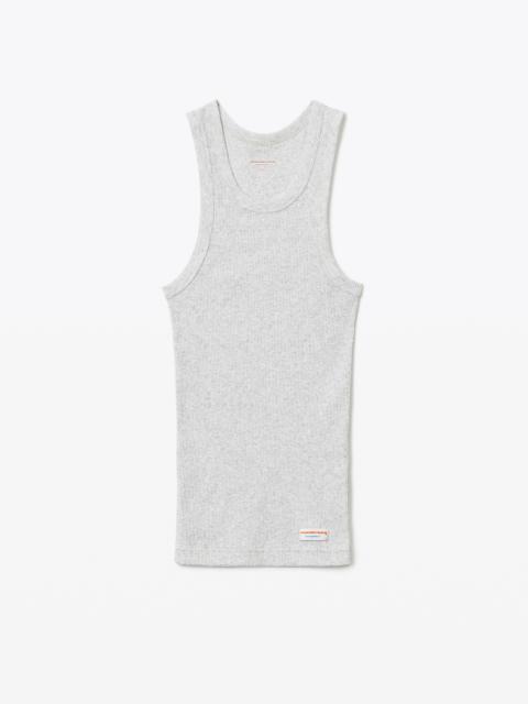 Alexander Wang TANK IN RIBBED COTTON