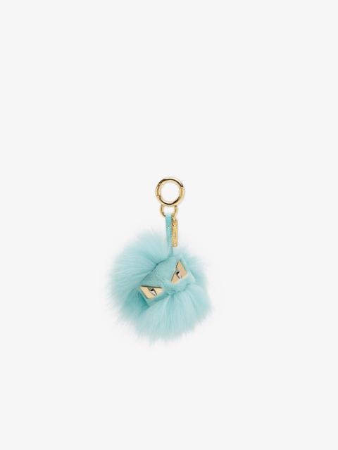 FENDI Pale blue fur charm