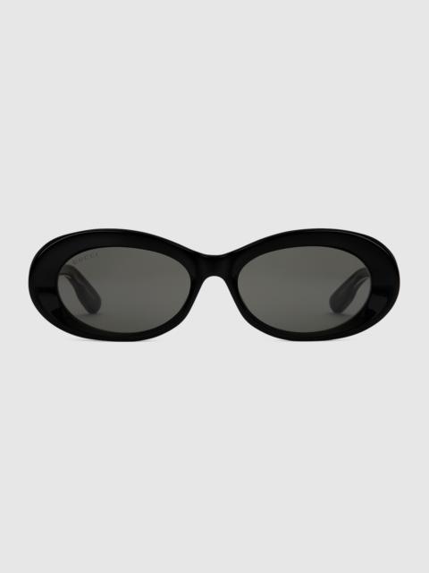 Oval-frame sunglasses