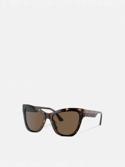 VERSACE Greca Cat-Eye Sunglasses