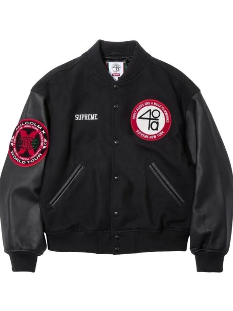 Supreme 40 Acres Malcolm Varsity Jacket "SS25 - Black" SU27806