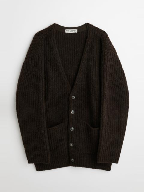 Our Legacy Colossal Cardigan Welsh Black Albion Wool