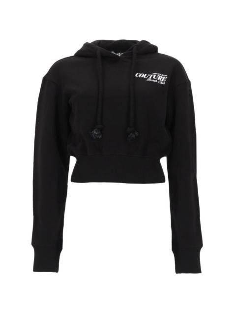 VERSACE JEANS COUTURE hooded cropped sweater