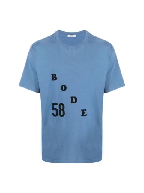 BODE flocked-logo cotton T-shirt
