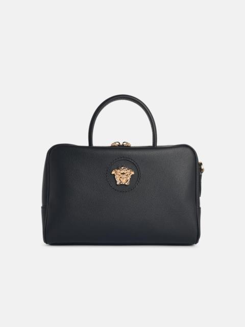 VERSACE 'LA MEDUSA BOSTON' BLACK LEATHER BAG