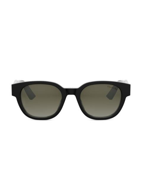 Dior Men's Christian Dior Label 51MM Round Sunglasses - Black Green
