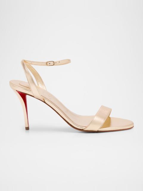 Christian Louboutin 80mm Miss Z Metallic Leather Sandals