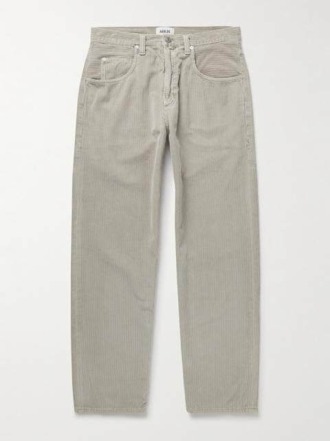 AGOLDE Fusion Straight-Leg Cotton-Corduroy Trousers