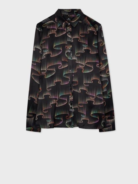Paul Smith Women's Black 'Constellation' Satin Shirt