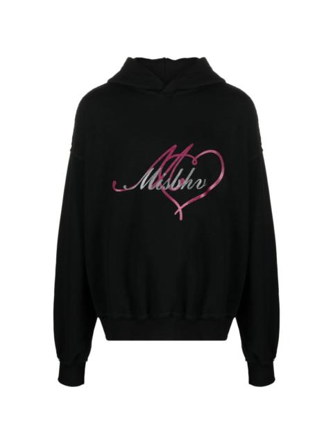 MISBHV logo-print glitter-embellished hoodie