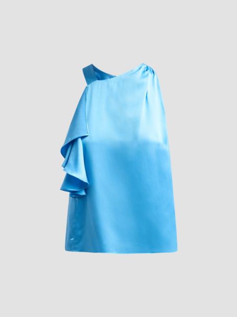 RAMY BROOK Women's Danielle Draped Satin Blouse - Oasis