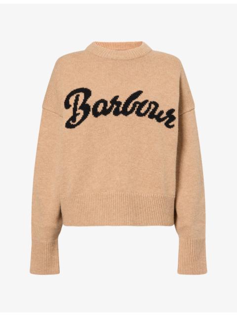 Barbour Ivybridge Brand-Print Wool Jumper