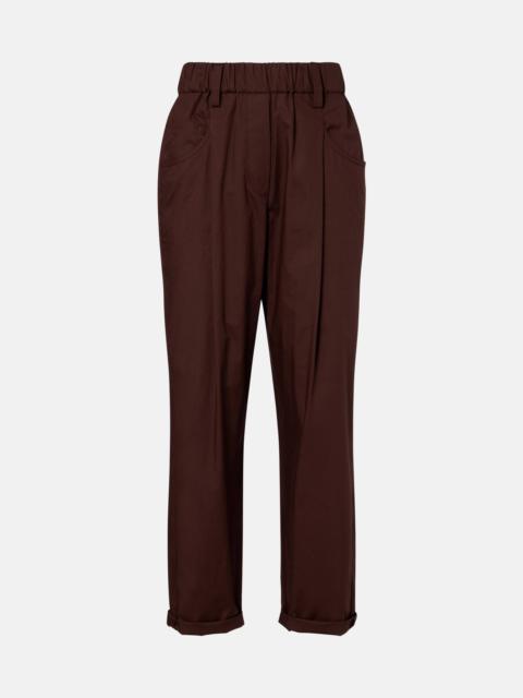 Brunello Cucinelli Monili cotton straight pants