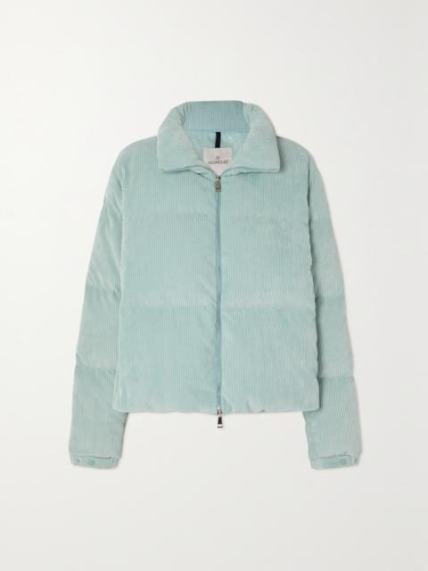 Moncler Antre Quilted Corduroy Down Jacket