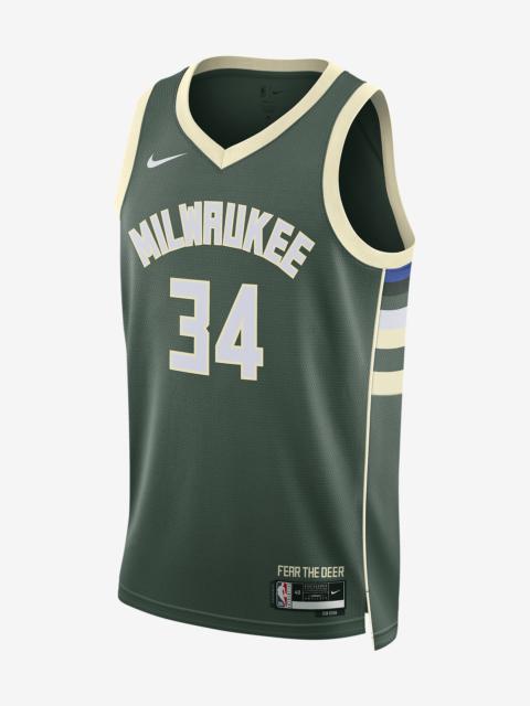 Milwaukee Bucks Icon Edition 2022/23 Nike Men's Dri-FIT NBA Swingman Jersey